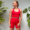 Halo Flex 6" Shorts in Red Hot