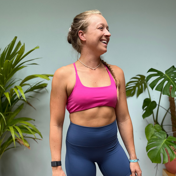Halo Latitude Bra in Hot Pink