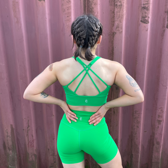 Halo Flex 6" Shorts in Neon Green