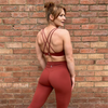 Halo Heatwave Leggings in Curry Red