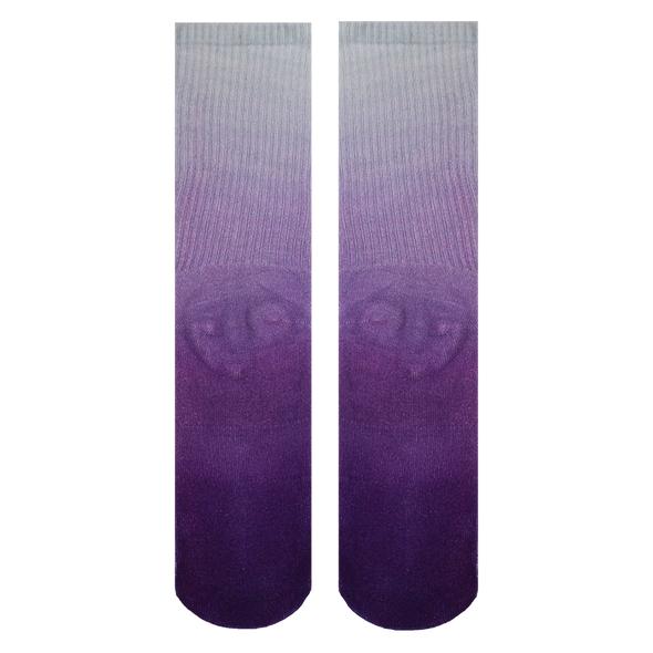 Halo Purple Fade Training Crew Socks
