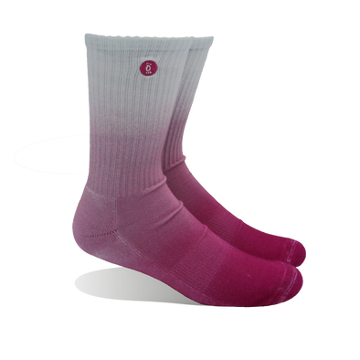 Halo Pink Fade Training Crew Socks