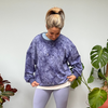 Halo Tie Dye Oversize Sweatshirt in Blue
