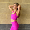 Halo Cyclone Longer Line Bra in Fuchsia Pink