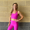Halo Cyclone Longer Line Bra in Fuchsia Pink
